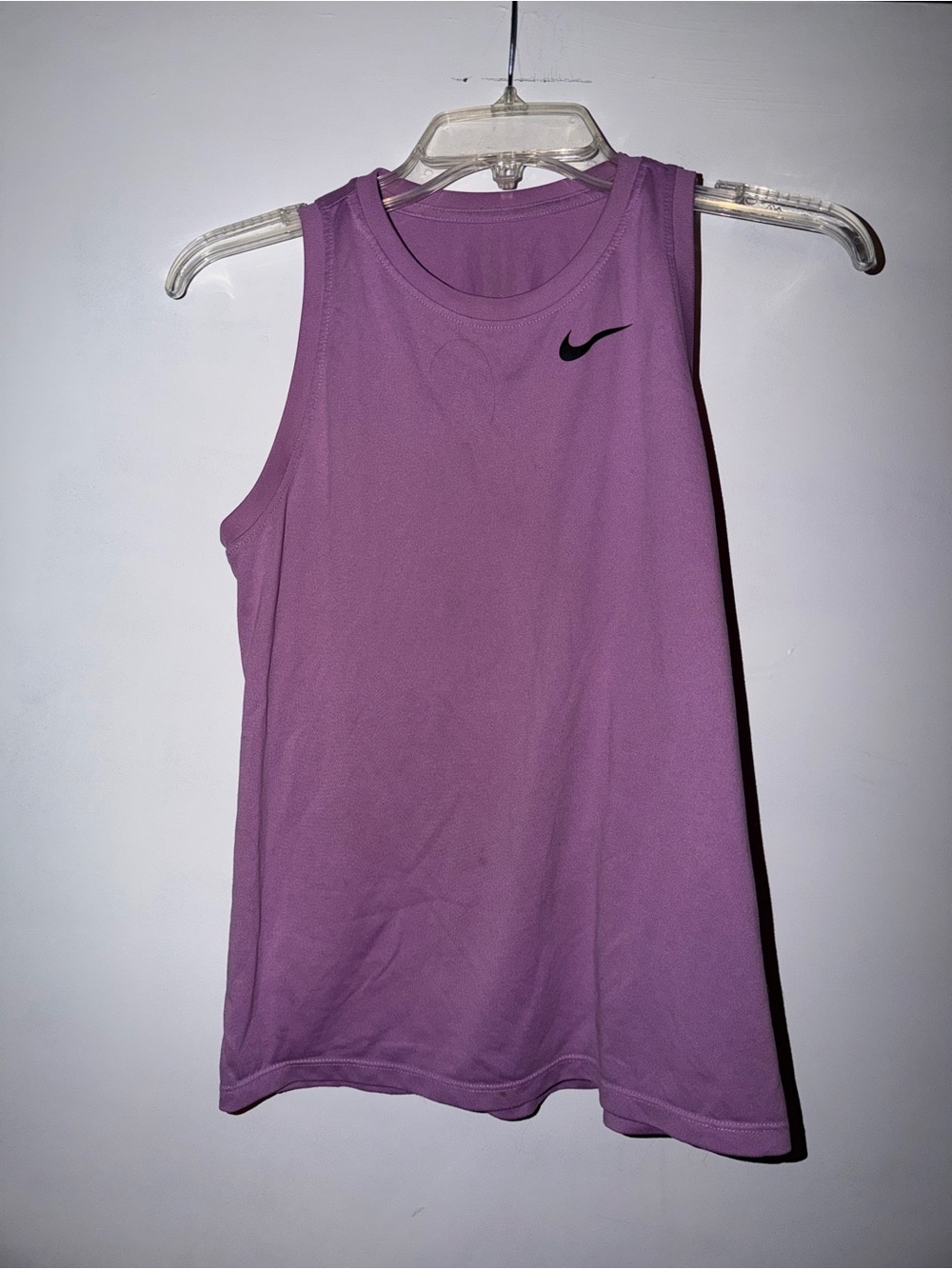 Nike Lavender Athletic Tank with Black Swoosh